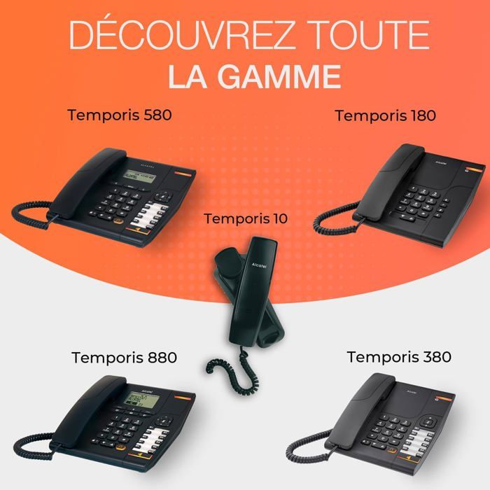 Téléphone fixe filaire pro SWROSE Temporis 10 Pro Monobloc — free download