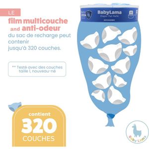 12 Rouleaux Sacs Recharge Poubelle Couches - Compatible Tommee Tippee Et Litière Chat