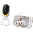 Baby Phone Vidéo connecté - MOTOROLA - Audio Bidirectionnel - Détection de Mouvement et Son-Vision Nocturne - VM85-6