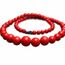 collier perle rouge femme