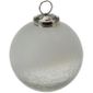 1 Boule De Noel En Verre Blanc 10 Cm