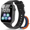 Montre Connectée Enfant 4G GPS – Smartwatch Téléphone Avec Appel Vidéo, SOS, Chat, Mode École, Jeux & Réveil – Cadeau Idéal Filles Garçons 4-12 Ans (Noir)