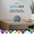 Nouvel Echo Dot (4e génération), Enceinte connectée avec Alexa, Bleu-gris-0