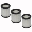 vhbw 3x filtre compatible avec Grafner 20 L - A 17307 / 17534, GK10542 aspirateur de cendres - Filtre HEPA contre les allergies-0