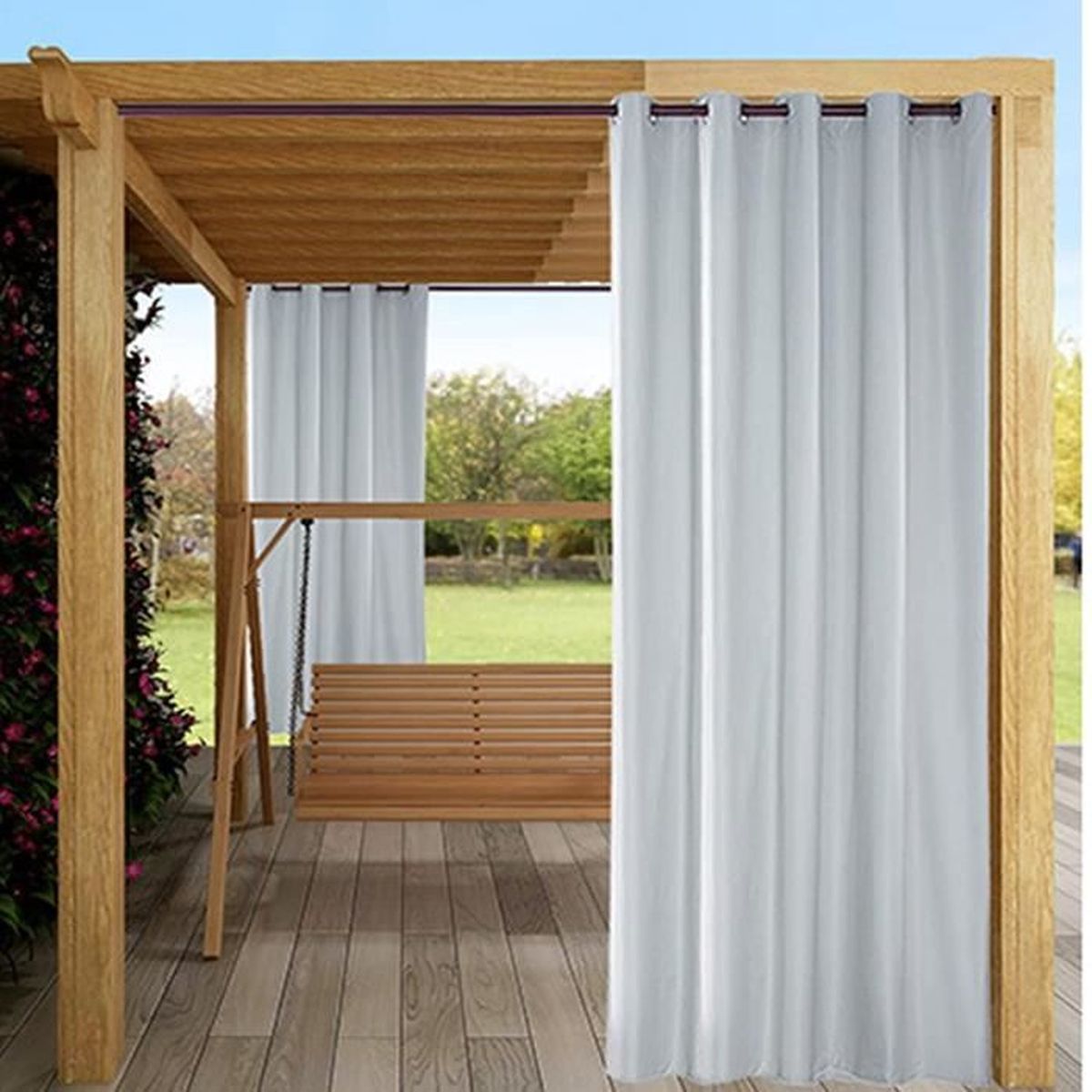 PureFit Rideaux d'extérieur imperméables pour terrasse - Résistant aux