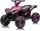 BALOVEBY Quad Electrique pour Enfants 12V Voiture Electrique Enfant ATV avec Musique Klaxon LED, 83x 53x 56cm, pour Enfants 3-8 Ans Rose