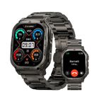 Montre Connectée homme SmartWatch Sport 5ATM 480mAh KOSPET M3 1.96" Tracker d'Activit Android iOS Samsung iphone Noir 2 Bandes