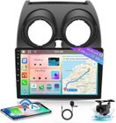 IBEAFILLY Autoradio pour Nissan Qashqai J10 2007-2016 Carplay 9 pouces GPS Android 10 WIFI 2 + 32 Go avec caméra Arrière