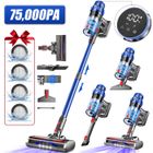 AIIBOT Aspirateur balai sans fil 75000pa/2.0L/70Min MAX d'Autonomie, 5 filtres HEPA,Écran LED, pour Sols Durs/Tapis/Les Poils