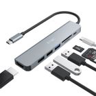 ATOLLA Hub USB C,JESWO 7 en 1 Adaptateur USB C avec HDMI 4K,1 USB 3.0,2 USB 2.0,Lecteur de Carte SD/TF,Dock Multiport pour MacBook Type-C