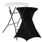 MOB EVENT PRO Mange debout pliant et housse noire - Table haute