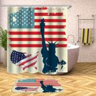 Rideau De Douche Baignoire Americain Drapeau Decor Achat Vente