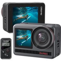 AKASO Brave 8 Caméra 4K60fps 48MP SuperSmooth Vlog Camera 8K Time-Lapse Double écran étanche caméra Noir