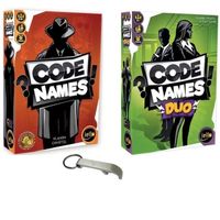 Jeu de société - Code Names - Version française et Codenames Duo - Jeu d'association d'idées pour 2 à 8 joueurs