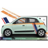 Renault Twingo 3 Kit bandes édition spéciale France - ORANGE - Kit Complet  - Tuning Sticker Autocollant Graphic Decals