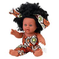 HMOREY Poupée Afro-américaine réalistes 12 Pouces bébé poupées pour Enfants Jouets pour Enfants