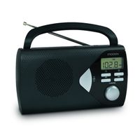 Radio portable AM/FM avec fonction réveil - noir - MTERONIC 477205