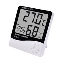 Thermomètre numérique,HTC-1--Thermomètre Et Hygromètre Numérique Lcd, Affichage Électronique De La Température Et De L'humidité, Pou