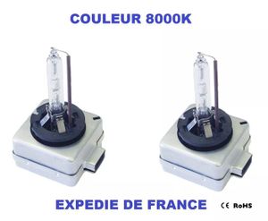AMPOULE XENON D1S 55W 12000K : Kit 2 Ampoules HID Pour Phares Avant - PK32d-2