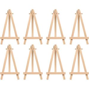 8 Mini Chevalets En Bois Pliables 15x8 Cm - Présentoir Pour Photos, Menus, Cartes - Décoration Mariage, Fête, Anniversaire - 7