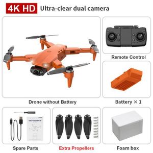 DRONE Boîte 4K orange-Drone Gps L900 Pro 4k Avec Caméra,