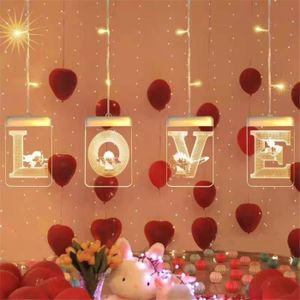 Maison Mariage 5 Metre Rouge Acrylique Crystal Guirlande Sur Un