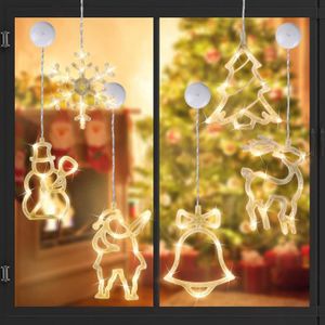 Herefun Lumières de ventouse de Noël, Décoration Fenêtre Lumineux, Guirlande  Lumineuse Fenêtre Noël, LED de Noël à Suspendre avec Ventouse, Guirlande  LED pour La Décoration de Noël : : Luminaires et Éclairage