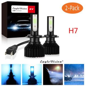 100W EASY EAGLE H7 LED 16000LM Ampoule Phares pour Voiture 6000K,12V