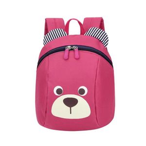 Anti-lost maternelle Sac /à dos chien mignon enfants /école Sac-Rose rouge