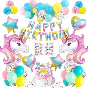 Kit Anniversaire Fille Licorne Cdiscount