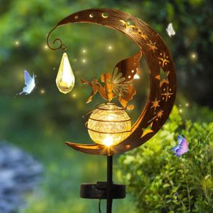 LAMPION Lampes Solaires Lune - Décoration De Jardin - Lamp