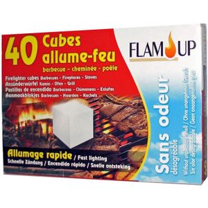 ALLUME GAZ - FEU  Flam'Up 8240 Set de 40 Cubes Allume-feu sans odeur
