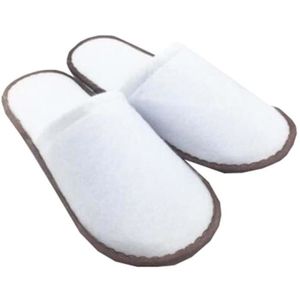 Pantoufles jetables confortables et respirantes Couleur unie Chaussons  jetables de conception simple pour piscine et lieux de loisirs