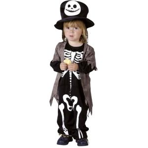 DÉGUISEMENT - PANOPLIE Déguisement enfant Halloween Squelette Noir et Bla