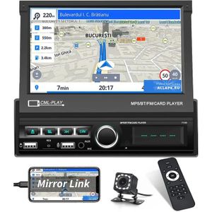 Hikity Autoradio 1DIN Apple Carplay Android Auto avec 5 Ecran Tactile  Autoradio Bluetotoh Lien Miroir Dual USB FM AUX SD MIC Autoradio avec  Camera de Recul : : High-Tech