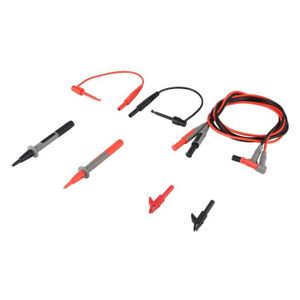 Multimeter Test Leads Kit multimètre mène avec 8 pcs sonde épingles pinces crocodile