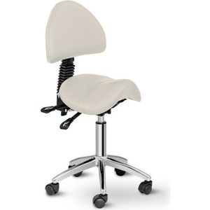 Tabouret chaise ergonomique siège assis genoux sur roulettes réglable  synthétique gris foncé BUR04099