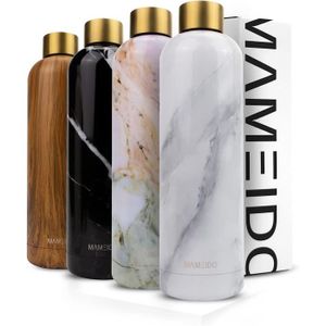 GOURDE MAMEIDO Gourde Isotherme 1l White Marble Gold - Bo