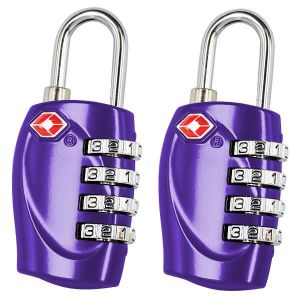 2 Cadenas BlueBeach® TSA Cadenas de sécurité à combinaison 4 chiffres,...