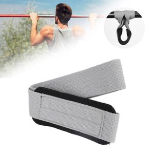 Sangles de levage Musculation Poignet Attelle Musculation Fitness  Haltérophilie Levage Aide Fitness Pull Up Hook Sangles (rouge)