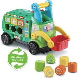 CAMION ENFANT Porteur Maxi Camion Poubelle Recyclo'Formes - VTEC