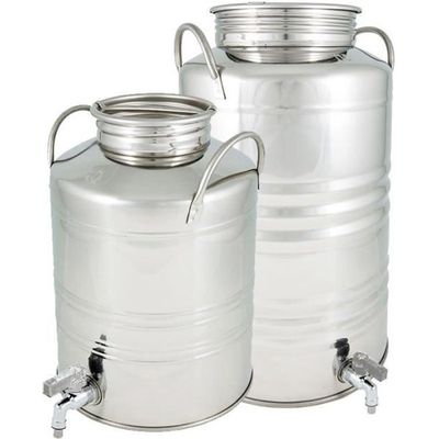 Fût en acier 60 litres avec couvercle amovible - Fût à huile en métal - Convient pour l