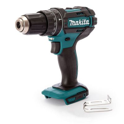 Makita Dhp453rfx4 Perceuse-visseuse à percussion DHP453Z + 2 batteries 18V 3Ah Li-Ion + 74 accessoires + mallette de transport