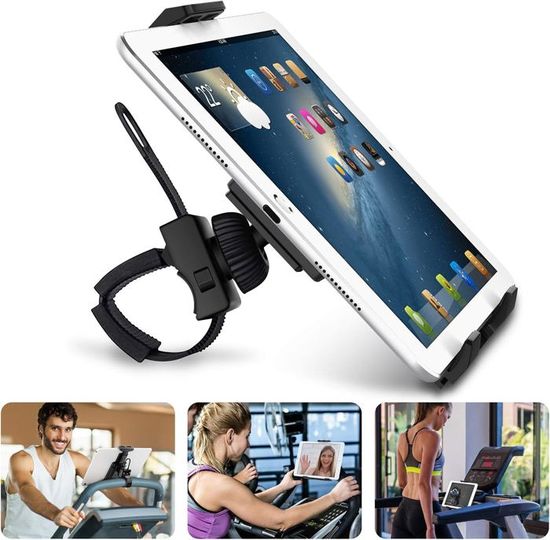 Support Tablette Universel Pour Vélo, Moto, Guidon – Rotation 360° – Compatible 4.7 à 12.9 Pouces – Fixation Réglable 1.3 à 4.1 Cm