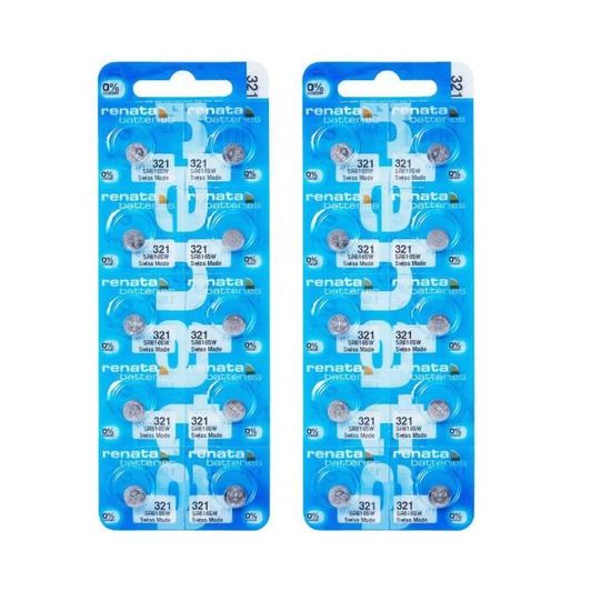 Piles Renata 329 - Lot De 2 Piles Oxyde D'argent 1.55V - Pour Montres électroniques, Jouets, Appareils électroniques - 2