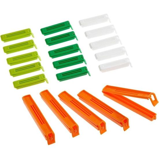 Lot De 30 Clips Pour Sac Alimentaire, 24 Clips D'étanchéité Pour Sacs