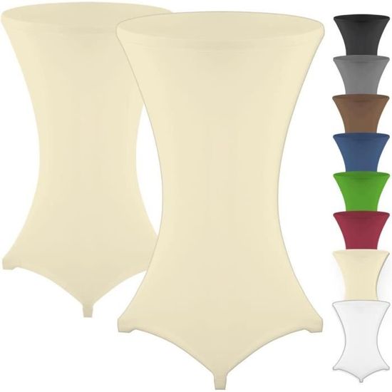 Diana Lot de 2 Housses pour Mange-debou Table Haute de Bistro - Multiples Couleurs et Tailles Diana Lot de 2 Housses pour Mange-debou Table Haute de Bistro - Multiples Couleurs et Tailles