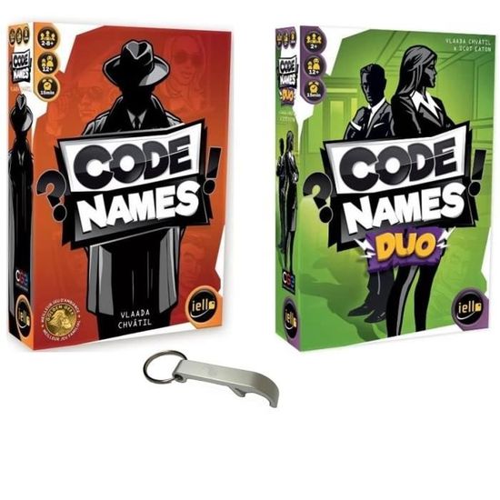 Code Names Duo Jeu de société - Code Names - Version française et Codenames Duo - Jeu ...