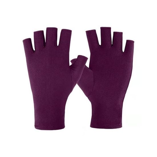 Lot De 9 Paires De Gants Sans Doigts – Coton, Protection UV, Conduite, Sport (Noir/Blanc/Gris)