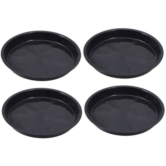 Soucoupes Pour Pots De Fleurs - Lot De 10 En Plastique Transparent, Tailles 15,2cm, 25,4cm, 30,5cm